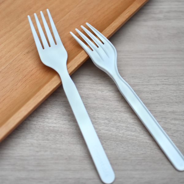 CPLA 7-inch knife, fork, and spoon