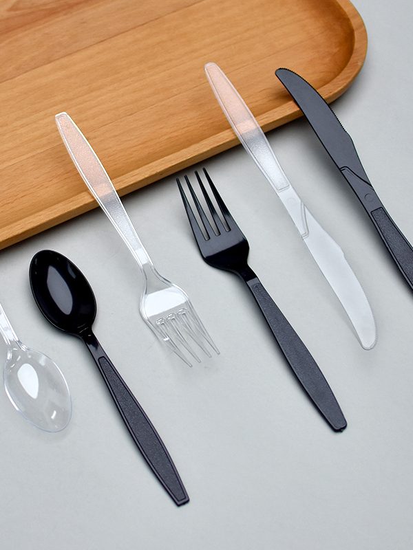 PS-Matte-finished knife, fork, and spoon