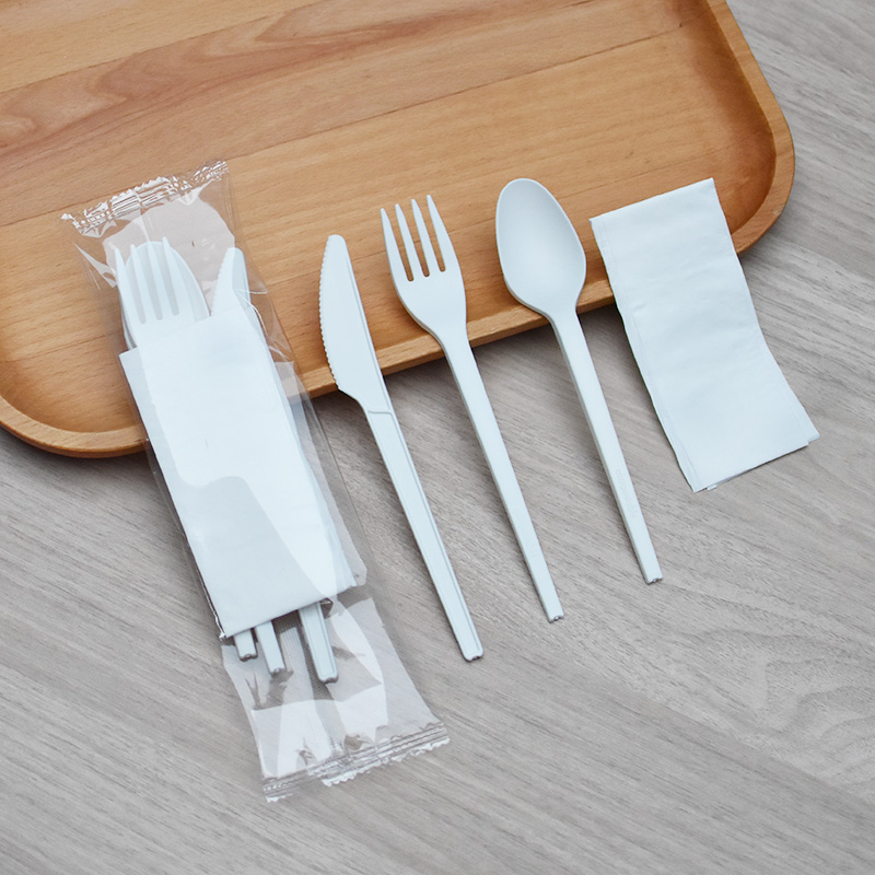 6.5-inch CPLA knife, fork, and spoon, compostable, sustainable options for modern events