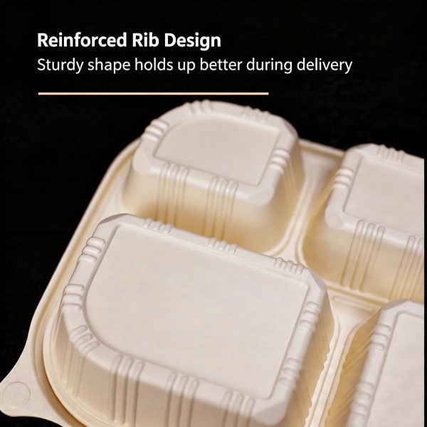 Cornstarch Divided Containers