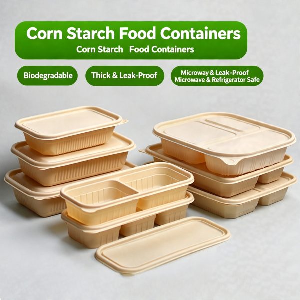 Cornstarch Divided Containers