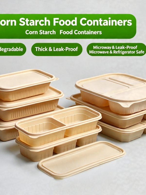 Cornstarch Divided Containers