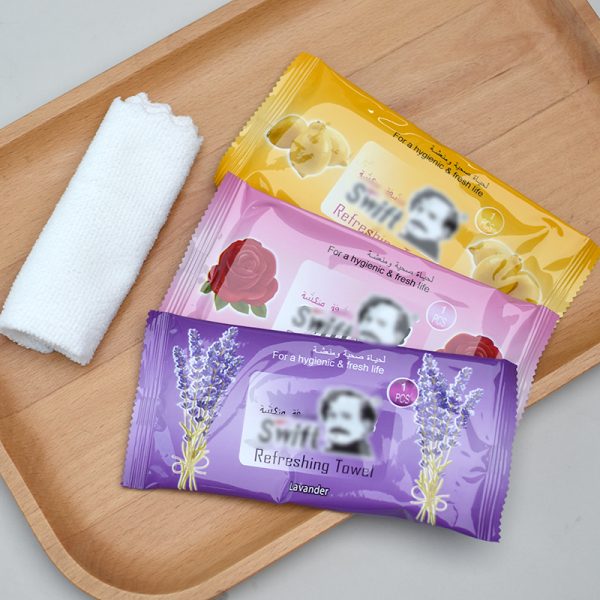Single wrapped disposable wet wipes, custom packaging wholesale