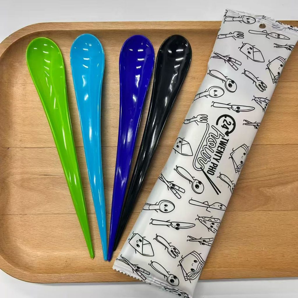 Each dessert spoon is individually packed. Wrapped spoons stay clean and hygienic during delivery, preventing contamination for takeaway cake, yogurt and pudding orders.